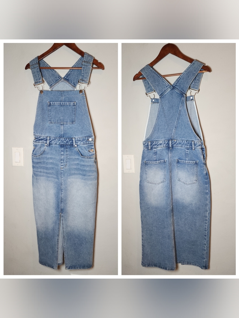 Lulus Denim Skirtall‎ Jumper Midi Dress Size Small New Sample Piece